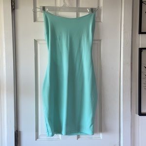 Teal blue dress